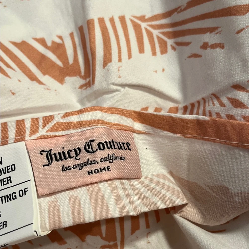 Juicy Couture Tropical Cheetah Print quilted pillow shams set of 2